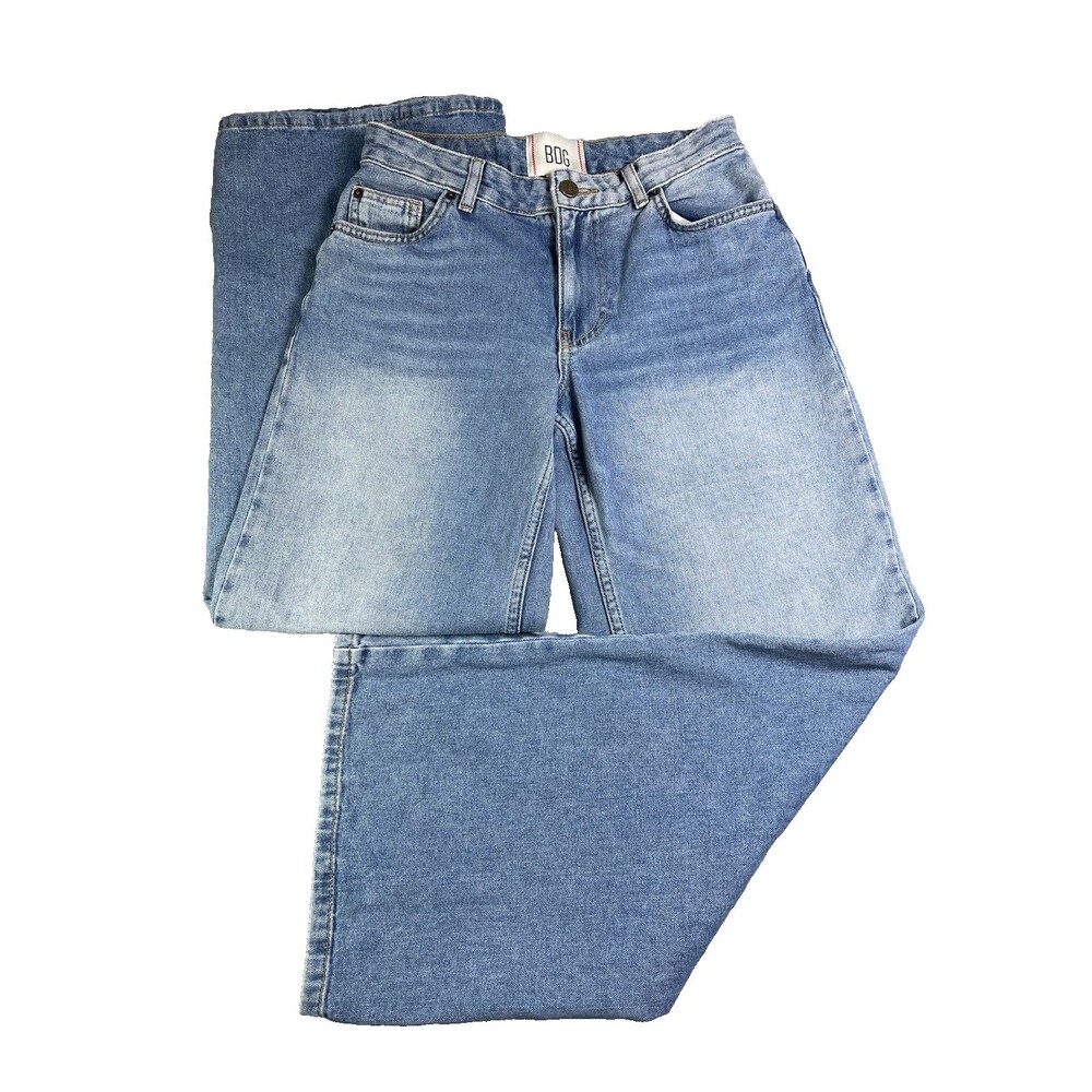 BDG Urban Outfitters Women's High & Wide Blue Denim Jeans - Size 24 party 70s